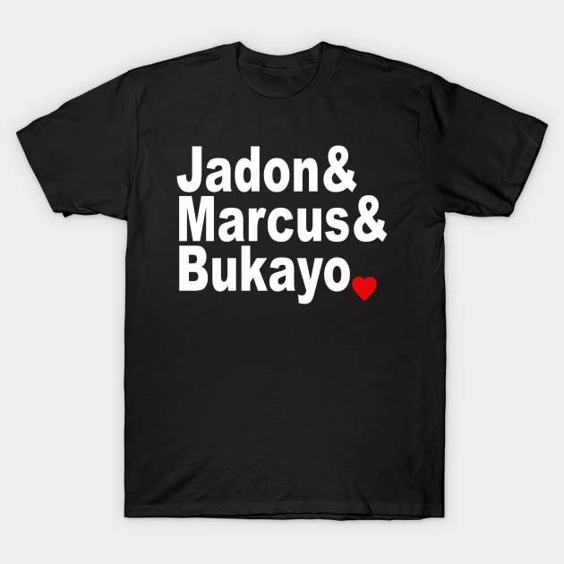 Jadon & Marcus & Bukayo Support T-Shirt by Scarebaby